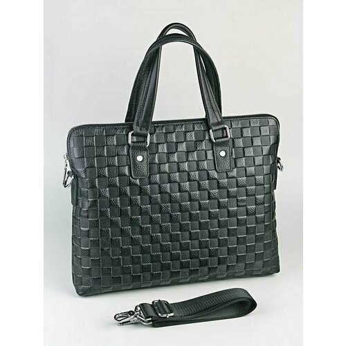 фото Сумка мессенджер , фактура перфорированная, черный wayshop