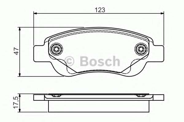 Передние колодки Bosch 0986495085