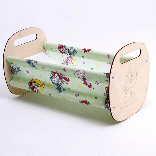 Кроватка Люлька с текстилем микс 1612₽