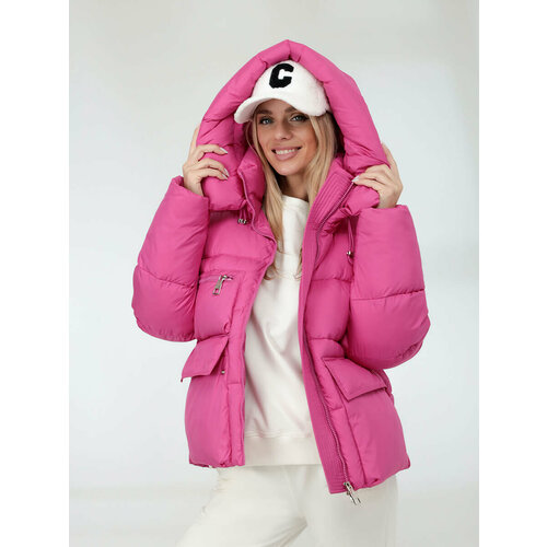 Куртка VITACCI, размер 44-46, розовый куртка rosomaha размер 44 фуксия розовый