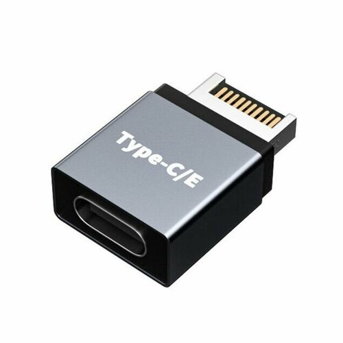 Переходник с USB type E папа на USB type C мама угол 90 градусов by k5 аудиоадаптер с углом 90 гадусов с type c мама на type c папа by k5