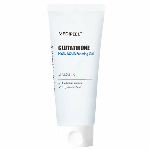 Очищающий гель с глутатионом и гиалуроновой кислотой MEDI-PEEL Glutathione Hyal Aqua Foaming Gel Cleanser, 150 мл