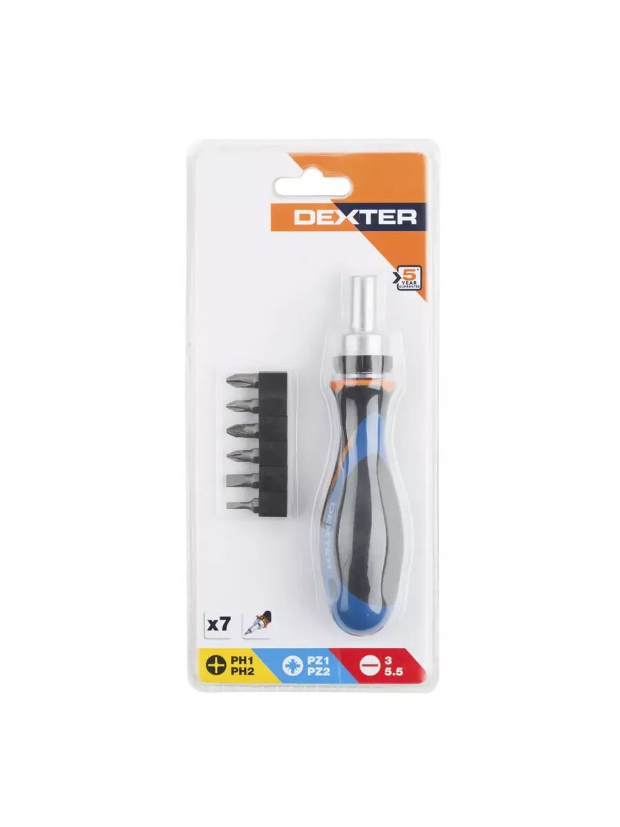 Отвёртка со сменными насадками 6 шт. — фото 1