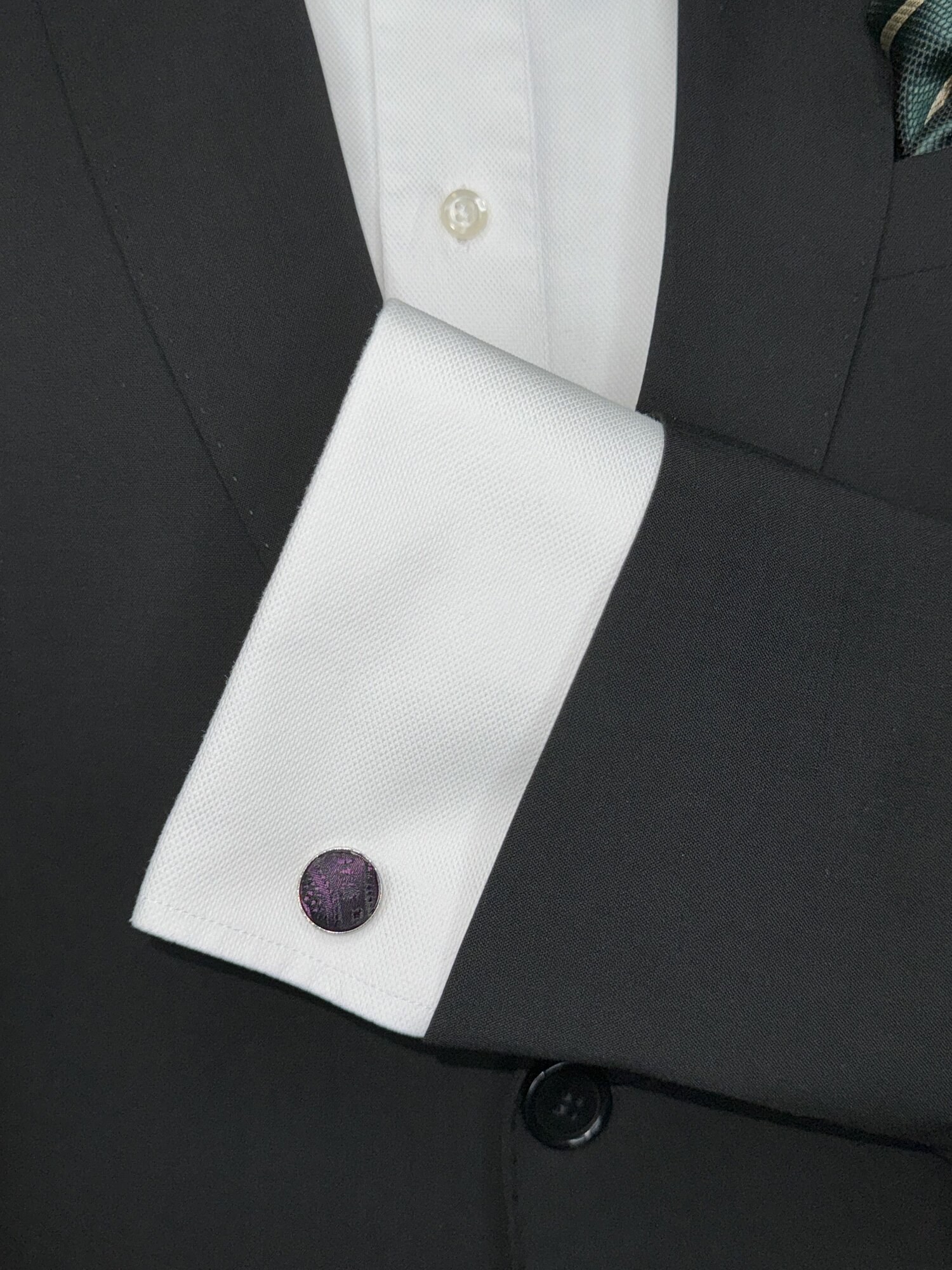 Запонки Tonali Baie, черный/фиолетовый — фото 1