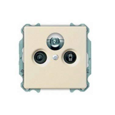 ABB Basic 55 Центральная плата в кач-ве накл для ТВ-R розеток Слоновая кость