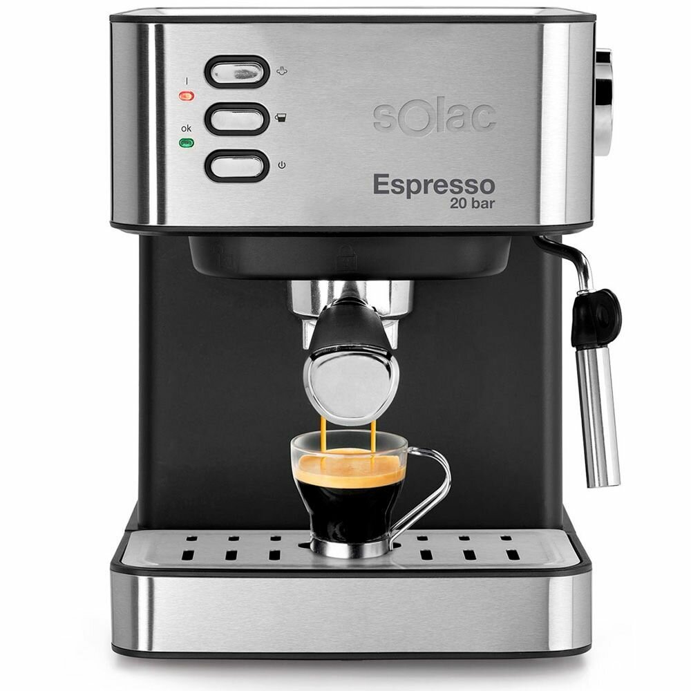 фото Кофемашина Solac Espresso 20 Bar Black