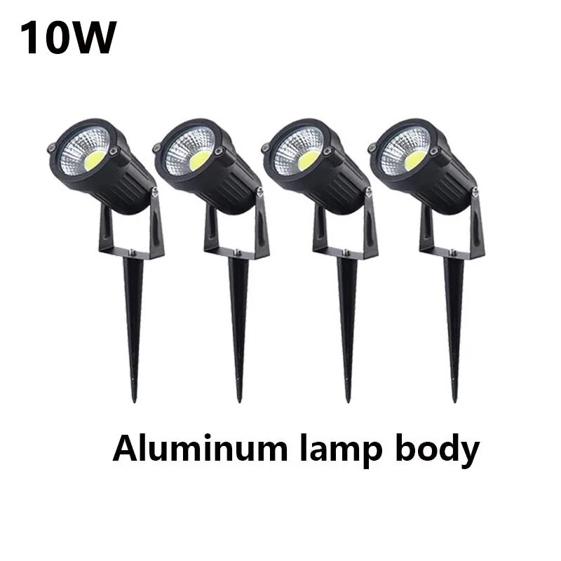 VKJMLED Зеленая газонная светодиодная лампа 10 Вт IP65 AC85-265V Green 4 PCS 10W