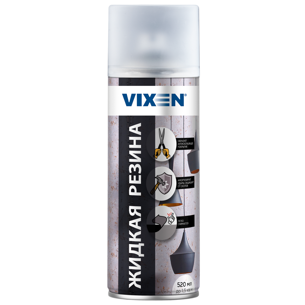 Аэрозоль Vixen «Жидкая резина» 520 мл цвет прозрачный матовый
