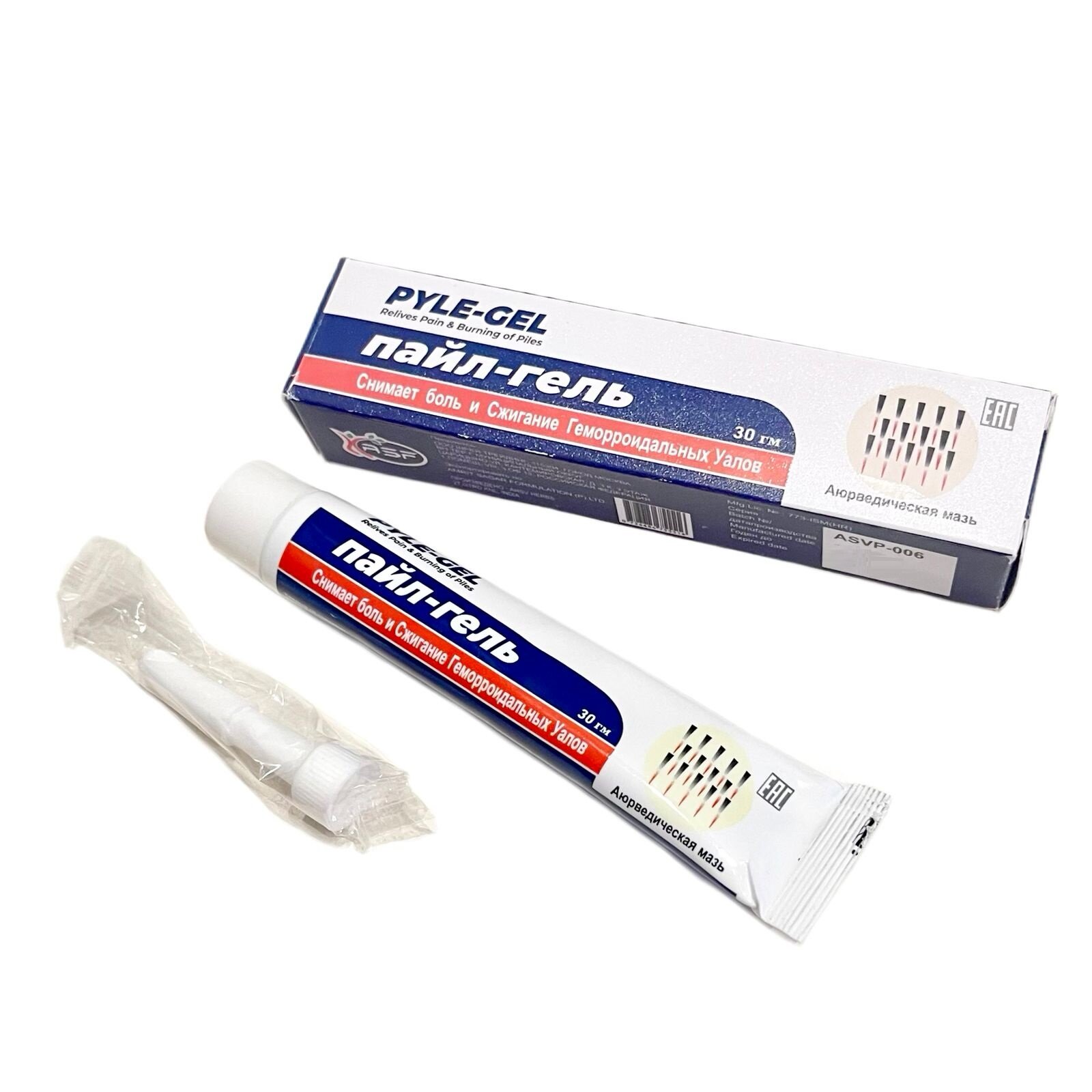 PILE-GEL, ASF (пайл-гель, Облегчает боль и жжение в геморроидальных узлах, АСФ), 30 г.