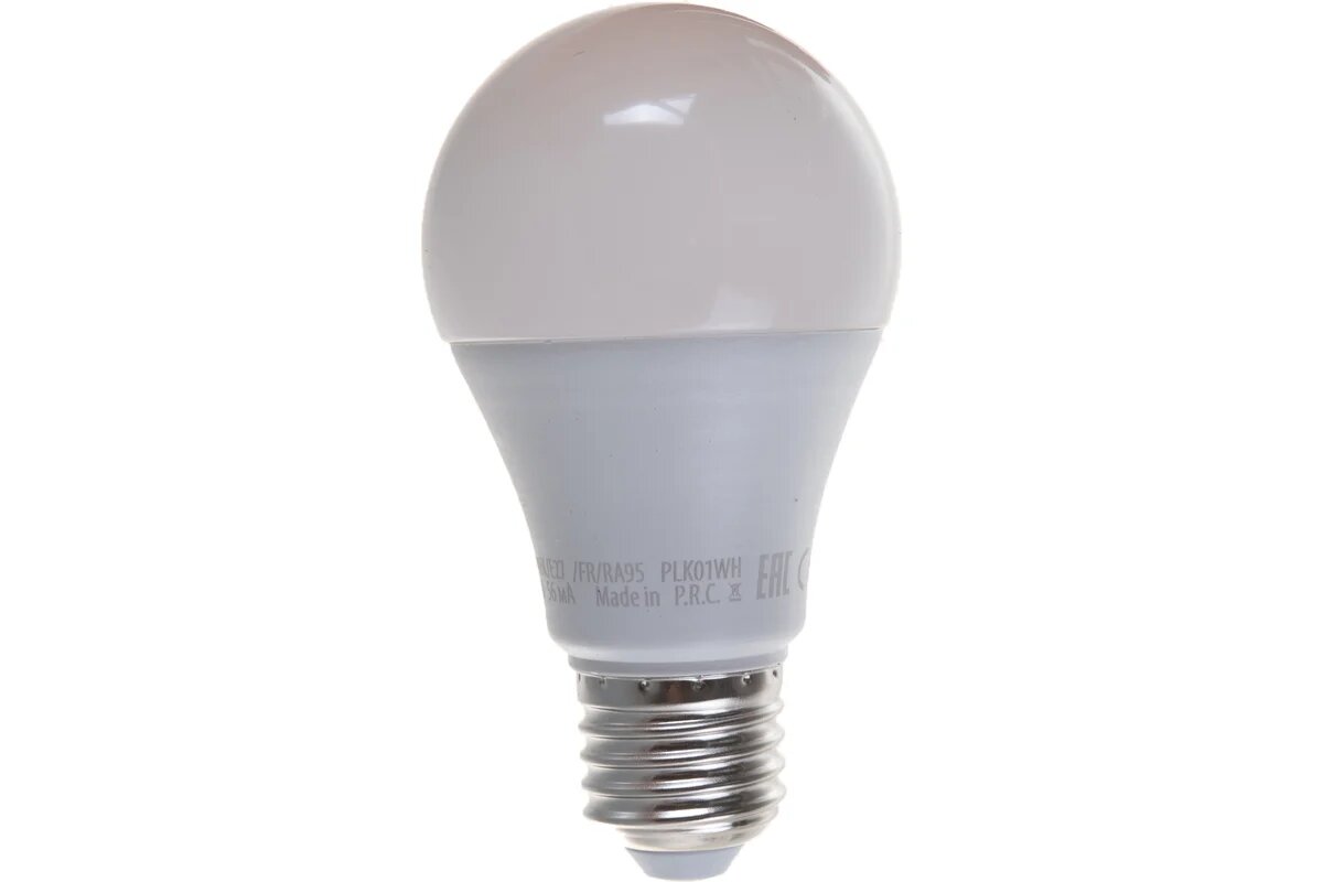 Лампа Uniel LED-A60-9W/4000K/E27/FR/RA95 PLK01WH светодиодная матовая UL-00006504