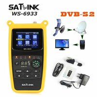 Цифровой спутниковый искатель Satlink стандарта FTA CKU Band WS6933 vs GT MEDIA V8 Finder 2, Европейская
