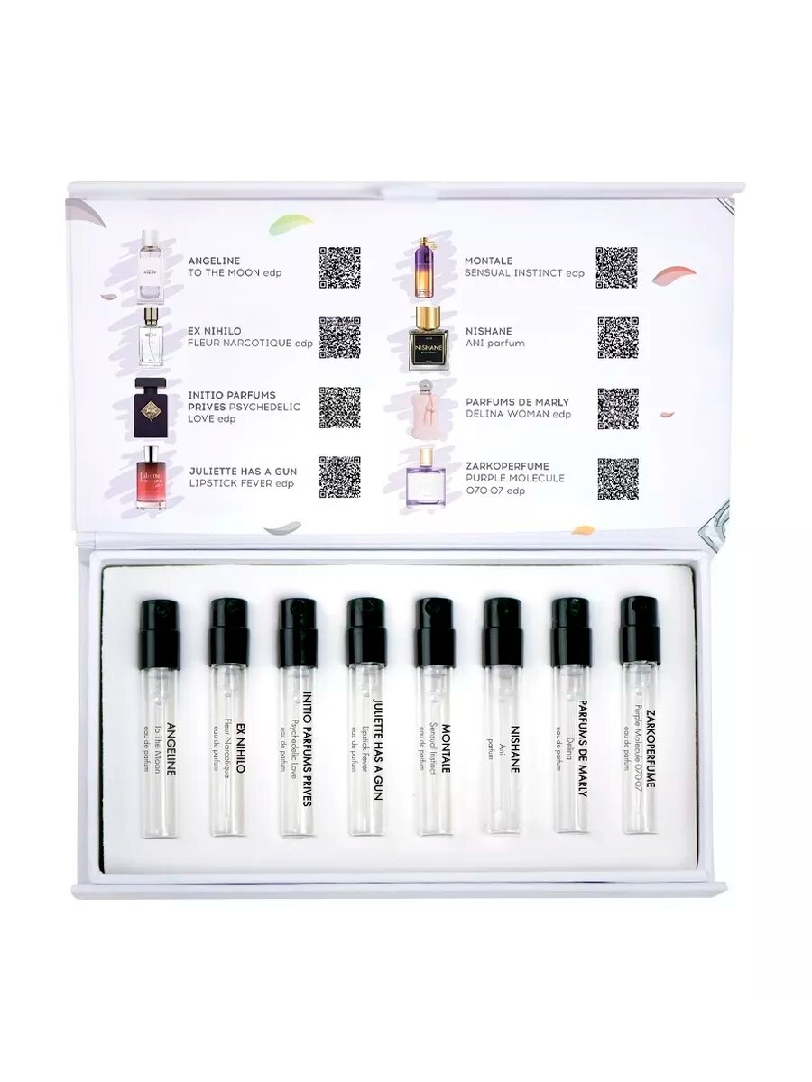 Набор Aroma Box #41 "Романтическое настроение", для женщин, 8 флакончиков по 1.5мл