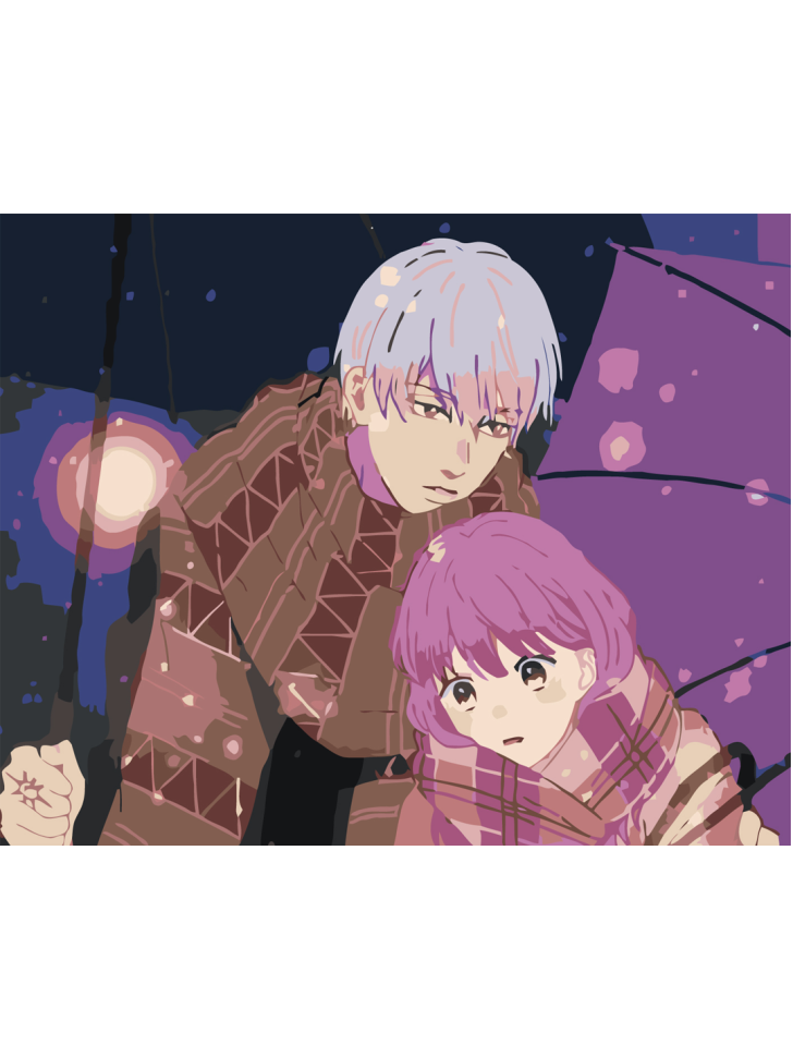 Картина по номерам "Ицуоми и Юки" — фото 1