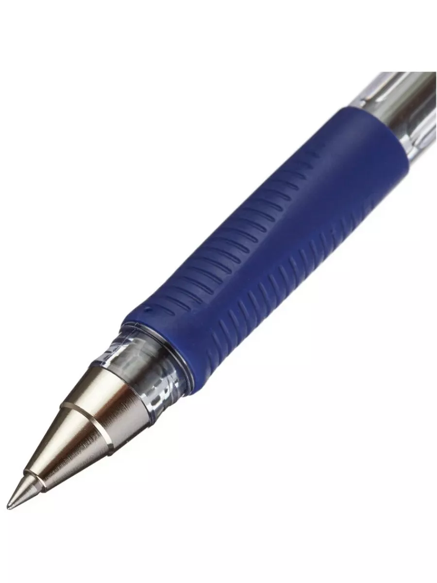 Ручка шариковая 3 шт PILOT резиновый упор, 0.7 мм, масляная основа, стержень синий — фото 1