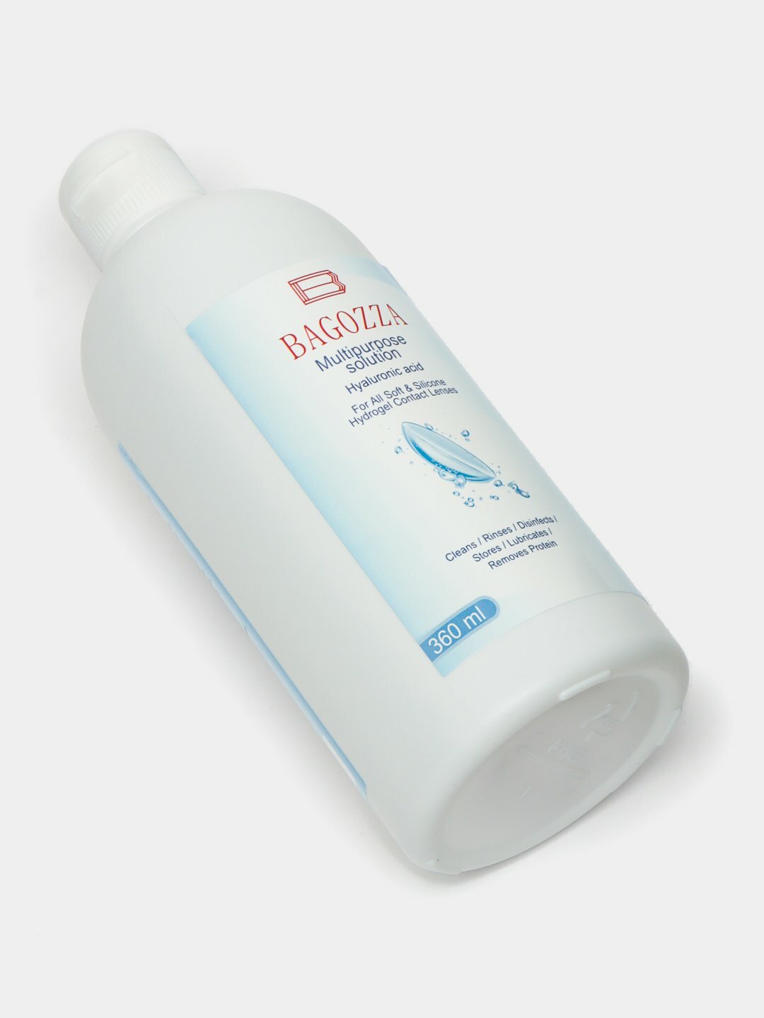 Универсальный раствор для всех типов мягких линз BAGOZZA, 360 мл — фото 1