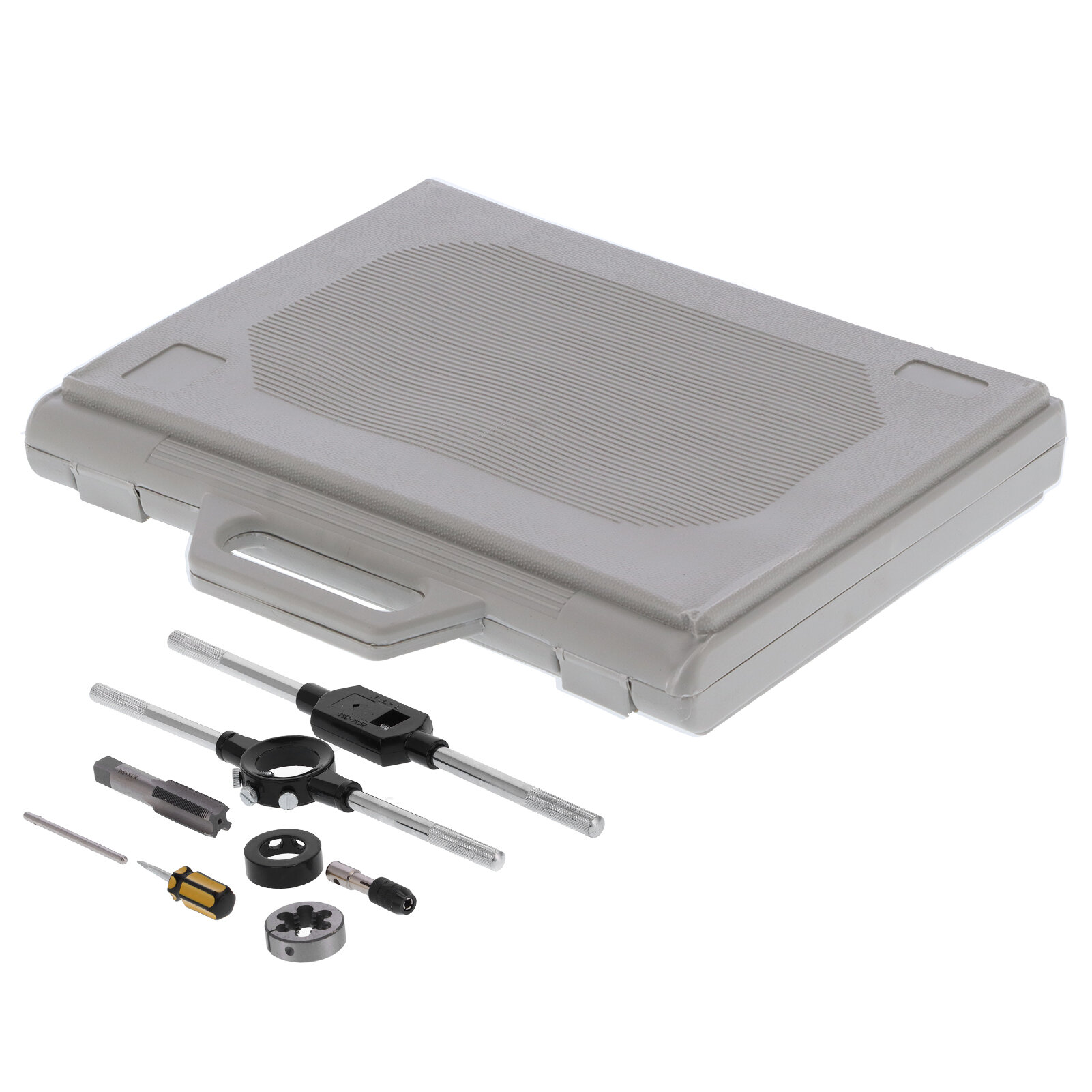 Фаскосниматели Для Труб 45pcs Tap Die Set с помощью тонкой/55 ° цилиндрических инструментов труб.