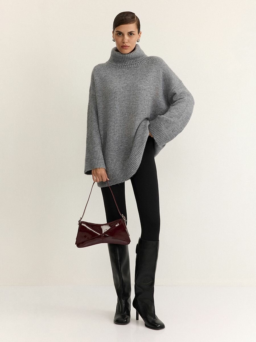 Сумка багет Lera Nena, фактура гладкая, коринчевый — фото 1