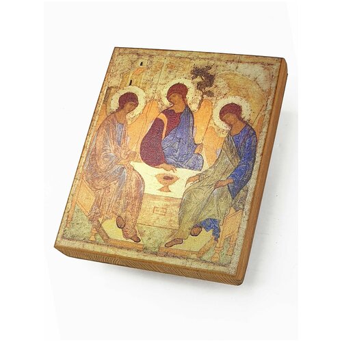 бог посылает своего сына Икона Троица, (Рублев), размер иконы - 40х60
