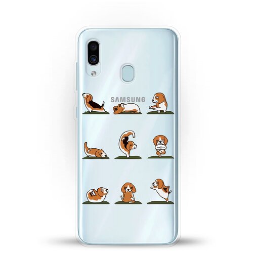 фото Силиконовый чехол зарядка от биглей на samsung galaxy a20 andy & paul