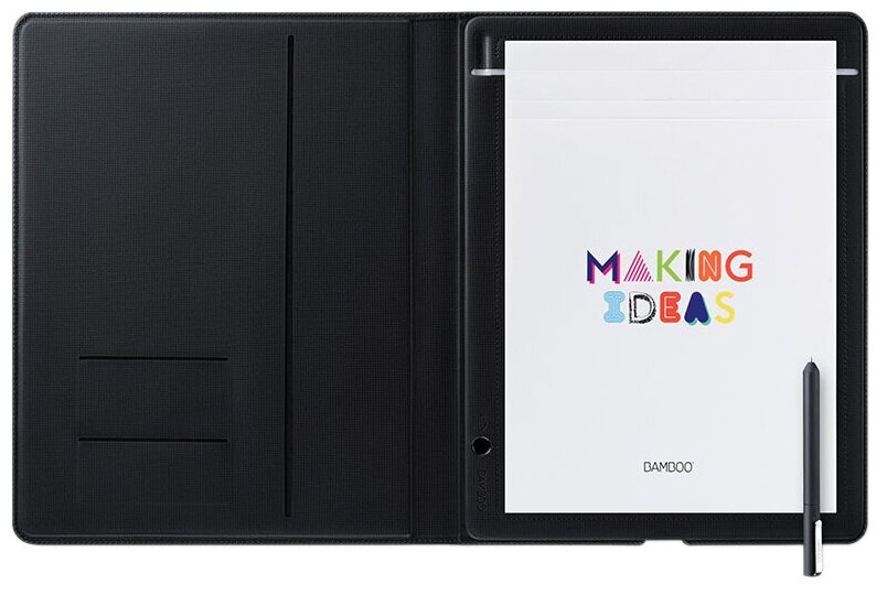 Интеллектуальный блокнот WACOM Bamboo Folio А4 (CDS-810G) черный