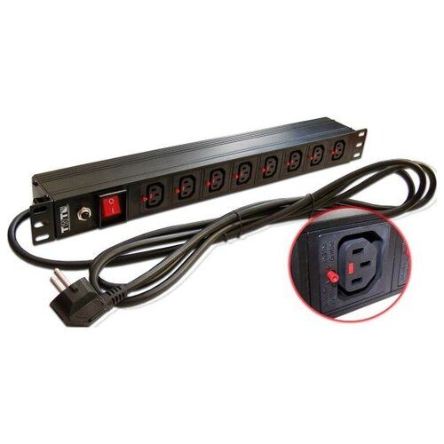    Lanmaster TWT-PDU-10A8C3L-3.0 . . 8xC13  10A Schuko 3