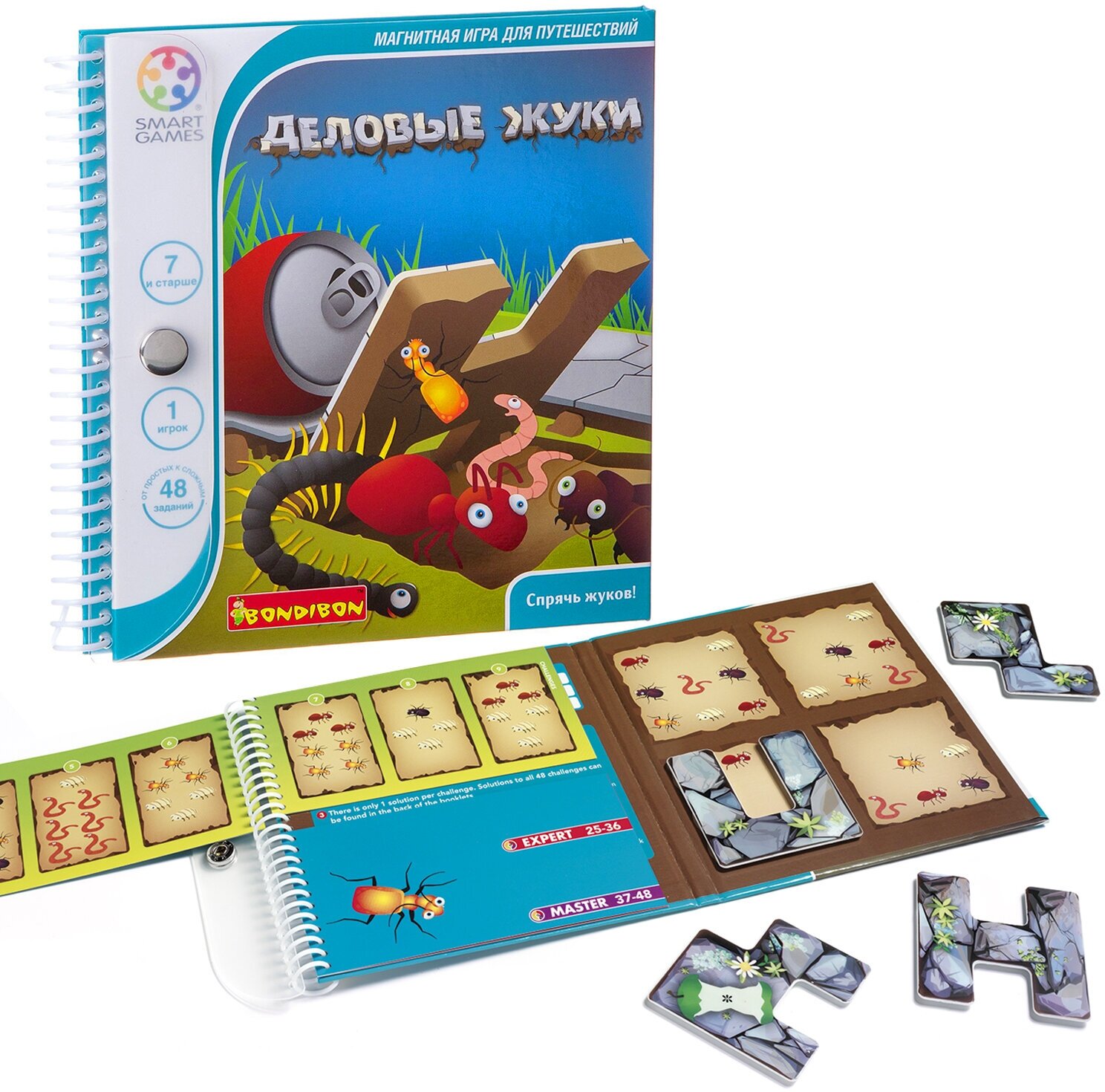 Игра магнитная для путешествий "Деловые жуки" (0885ВВ/SGT 230 RU) - фото №1