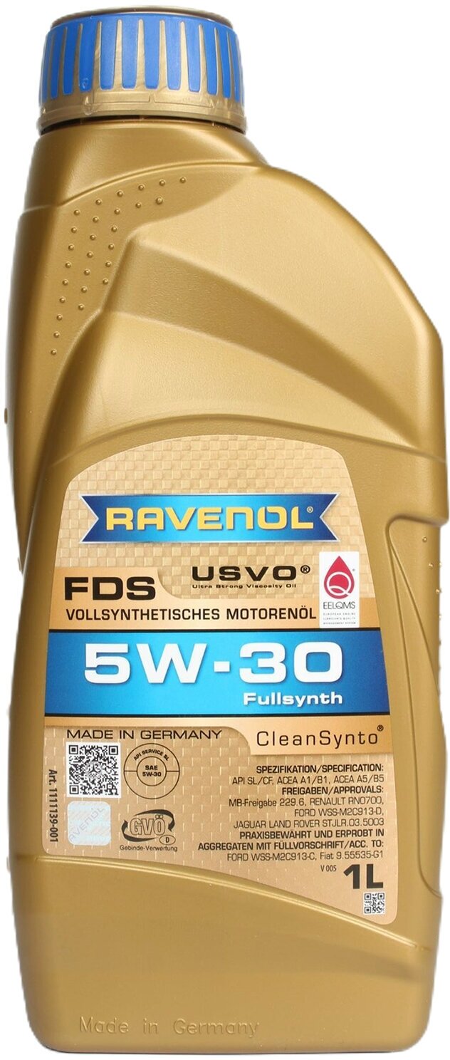 Масло моторное RAVENOL FDS 5W30 1л