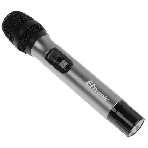 оригинальный беспроводной караоке микрофон wster ws 1828 черный Микрофон для караоке ELTRONIC 10-06, беспроводной, приемник, черный