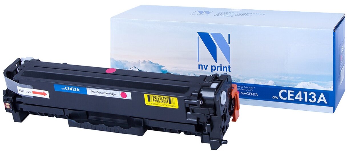 Картридж NV Print CE413A Magenta для HP, 2600 стр, пурпурный