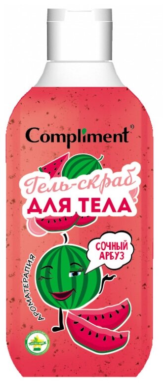 Compliment Гель-скраб для тела Сочный арбуз, 300 мл, 300 г