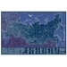 РУЗ Ко Карта Российской Федерации святящаяся в темноте (Кр707п), 90 × 60 см