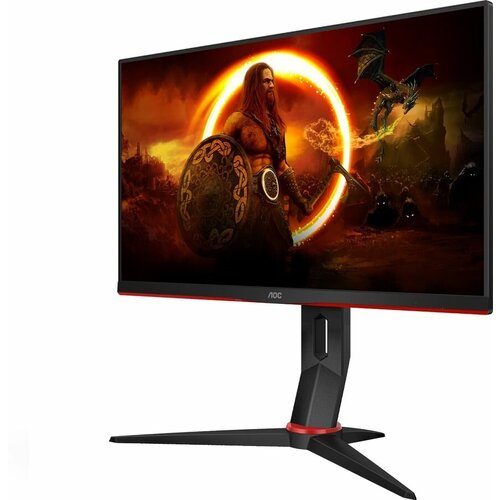 Монитор AOC Gaming 24G2SPU 23.8, черный/красный монитор aoc gaming c27g2zu