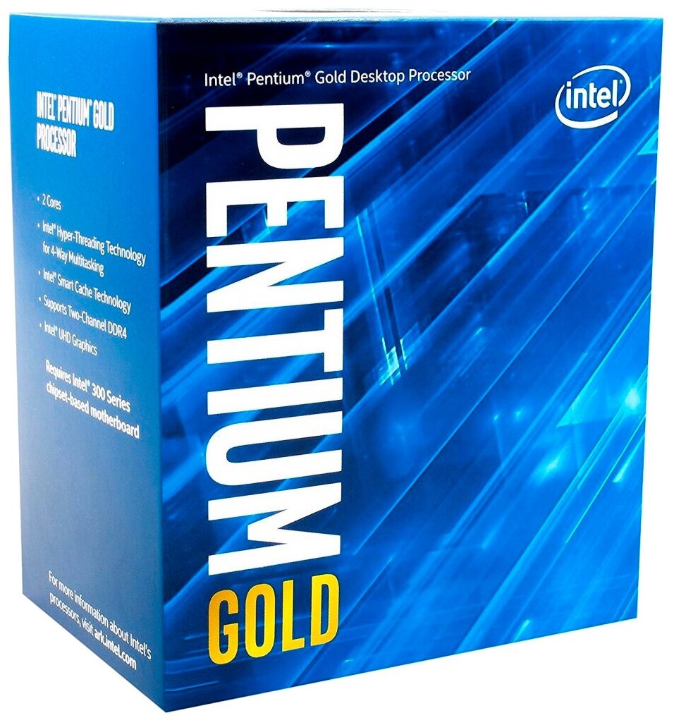 Intel Pentium Gold G5400 процессор 3,7 GHz Блок (стойка) 4 MB BX80684G5400