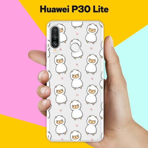 Силиконовый чехол Узор из лам на Huawei P30 Lite силиконовый чехол узор из котов на huawei p30 pro