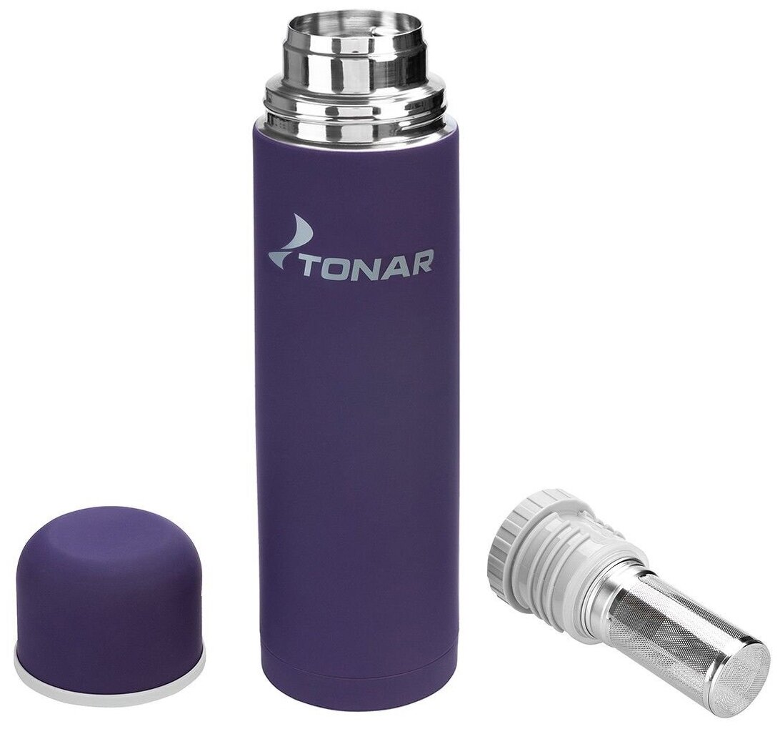 Классический термос тонар HS.TM-032, 0.75 л, фиолетовый - фотография № 2