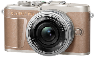 Фотоаппарат Olympus Pen E-PL10 Kit M.Zuiko Digital 14‑42mm F3.5‑5.6 EZ, коричневый
