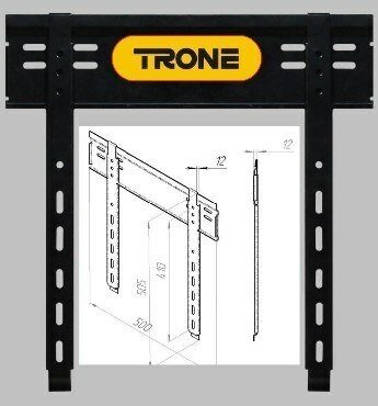 Настенный фиксированный кронштейн для телевизоров весом до 75 кг Trone LPS 21-60