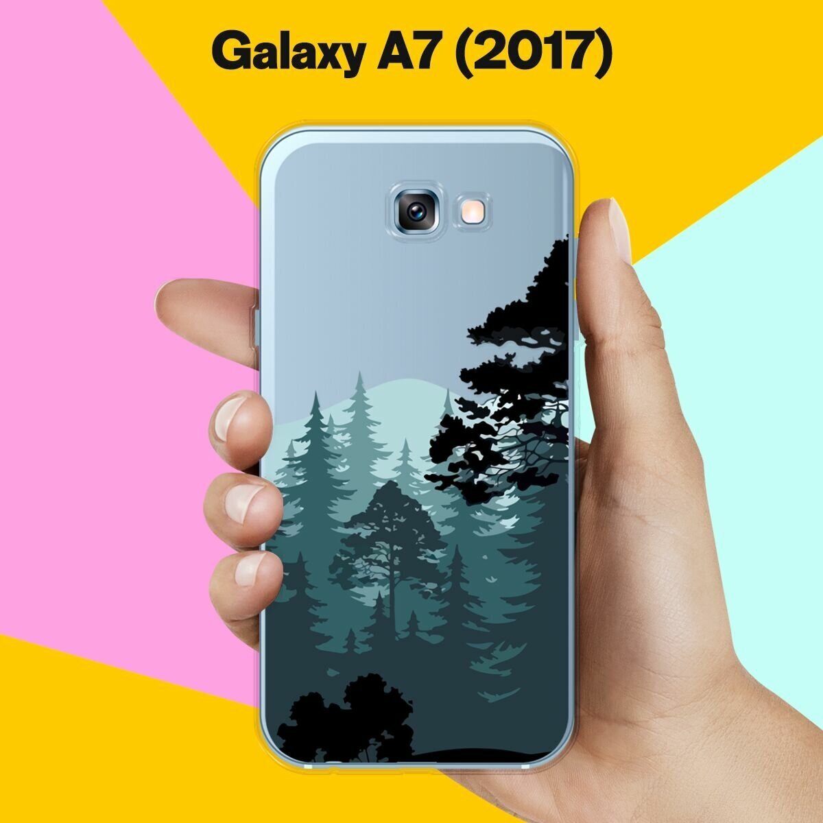 Силиконовый чехол на Samsung Galaxy A7 (2017) Лес / для Самсунг Галакси А7 2017
