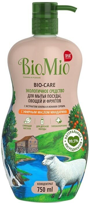 Средство для мытья посуды BioMio Bio-Care с эфирным маслом мандарина 750мл