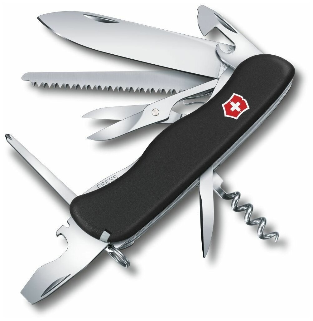 Нож перочинный Victorinox OUTRIDER (0.8513.3) 111мм 14функций черный - фото №1