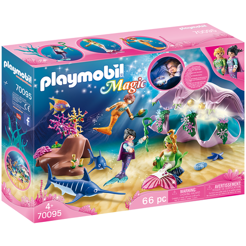 фото Набор с элементами конструктора playmobil magic 70095 светящаяся раковина