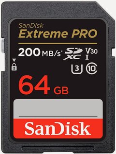 Изображение товара Карта памяти SanDisk SDXC 64GB Extreme Pro UHS-I V30 U3 R200/W90MB/s