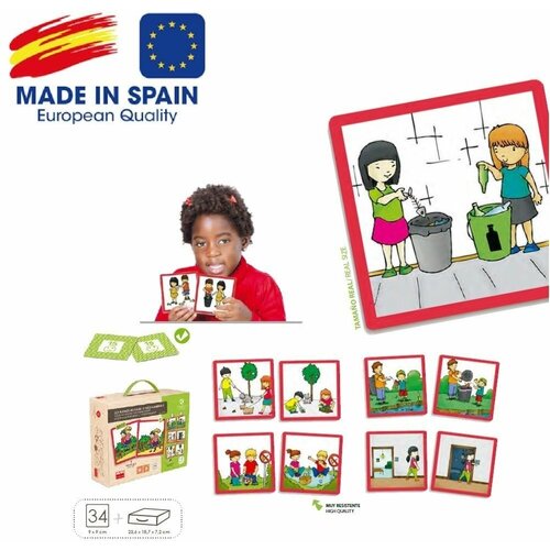 Обучающие карточки Хорошие манеры: окружающая среда