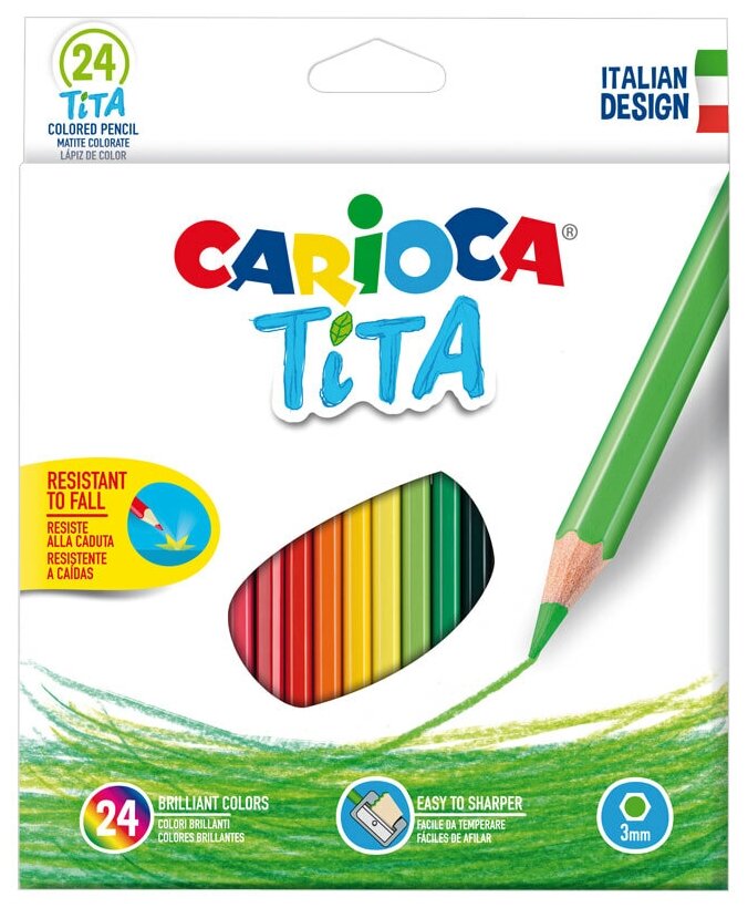 Карандаши цветные Carioca Tita - фото №1