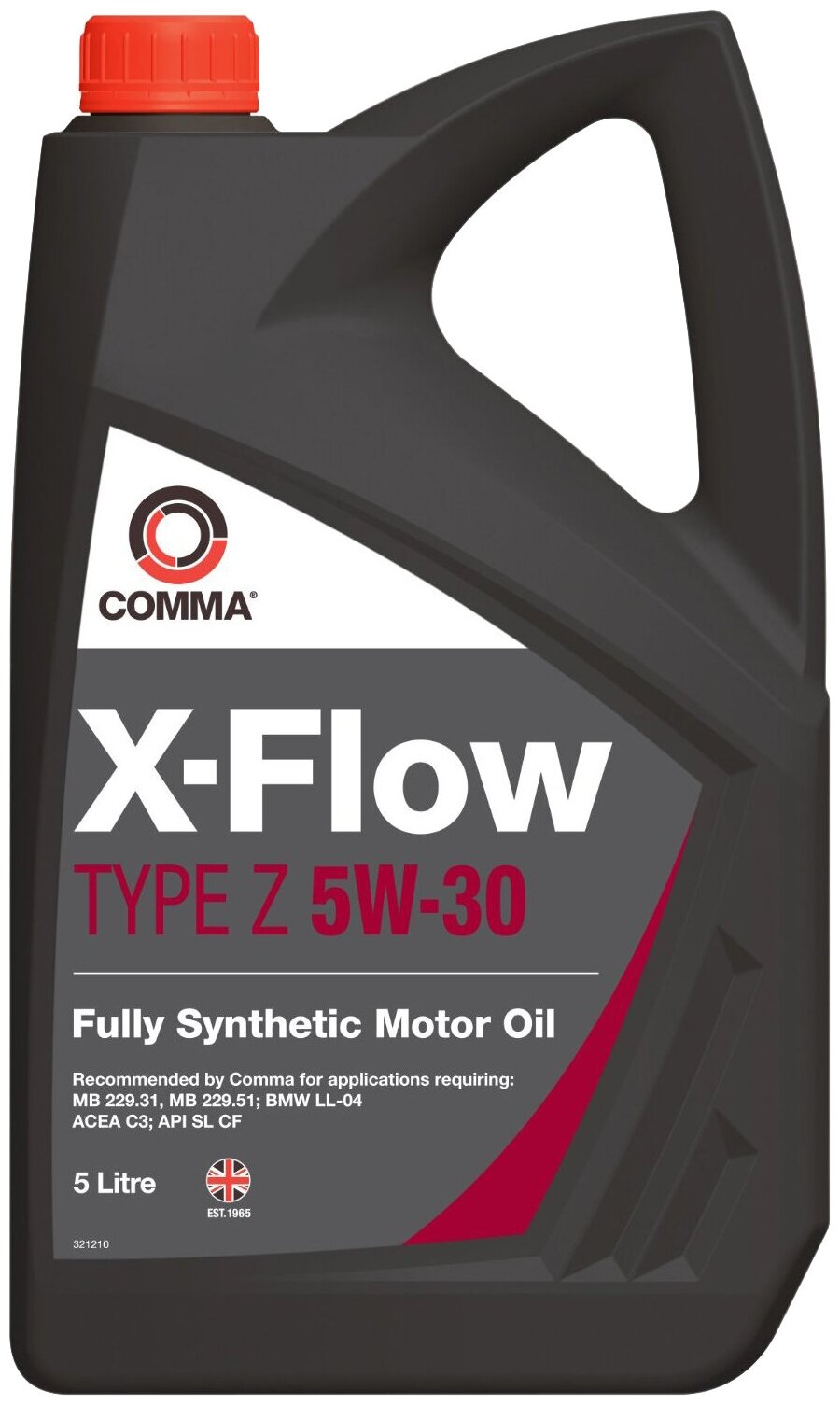 Масло моторное 5w30 comma 5л синтетика xflow type z