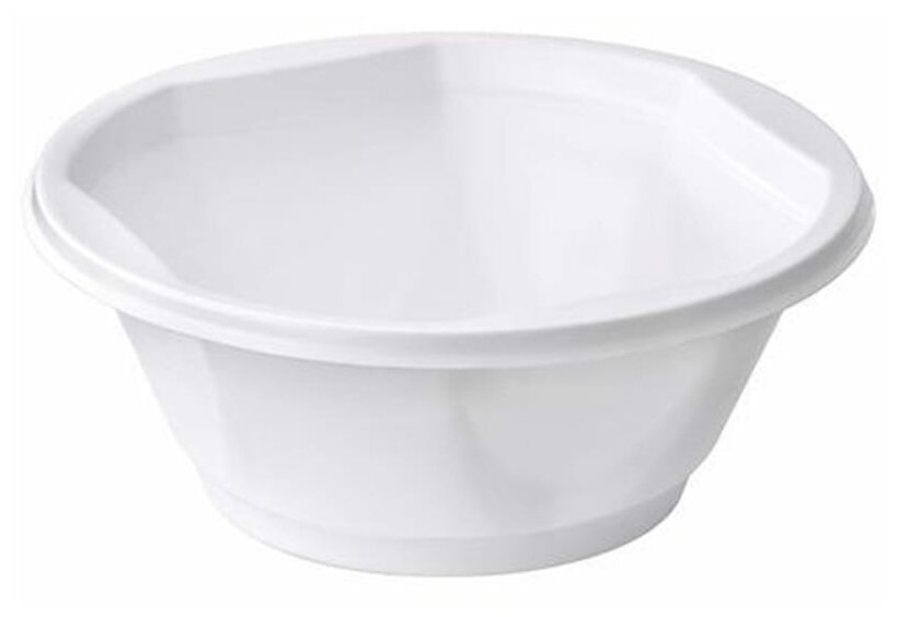 Тарелка одноразовая Officeclean суповая 150 мм , набор 50 шт, ПП, белые, 0,6 л, хол/гор