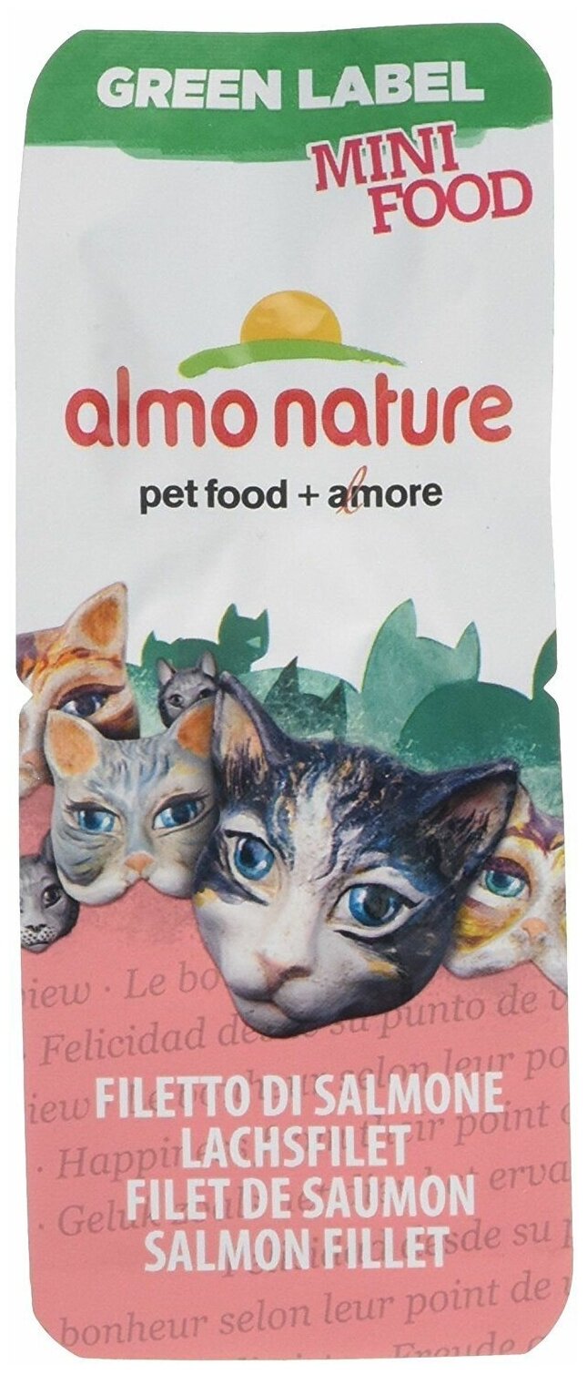 Almo Nature    " ", 99%  (Green Label Mini Food Salmon Fillet) 0,003 