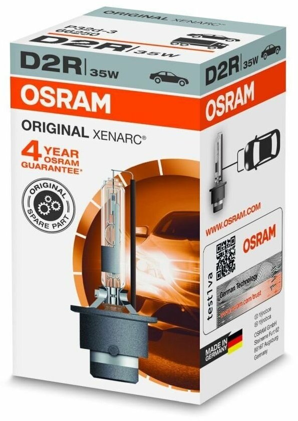 Ксеноновые лампы D2R (35) P32d-3 XENON XENARC 4300K 85V OSRAM 66250/Автолампы