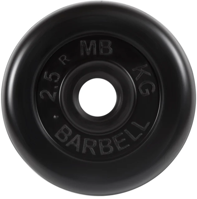 Диск MB Barbell Стандарт MB-PltB26 2.5 кг черный