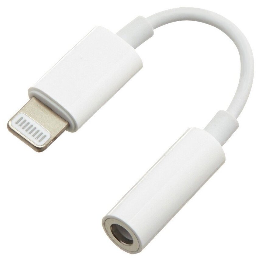 Переходник USB Cablexpert CCA-LM3.5F-01-W, Lightning/Jack3.5F, для передачи аудиосигнала, белый